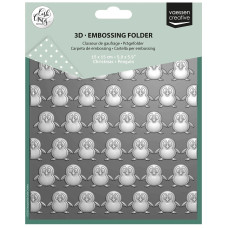 Vaessen Creative - 3D Embossing Folder - Christmas Penguin