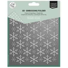Vaessen Creative - 3D Embossing Folder by Carla Creates - Ice Stars