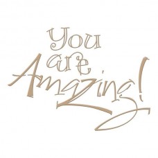 Spellbinders - Glimmer Hot Foil Plate - You are Amazing