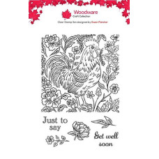 Woodware - Clear Stamp Set - Regal Rooster
