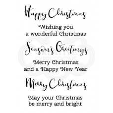 Woodware Clear Singles - Merry & Bright