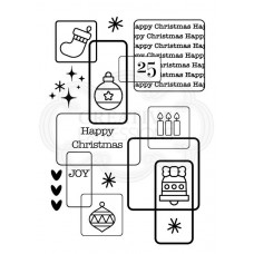 Woodware Clear Singles - Christmas Squares