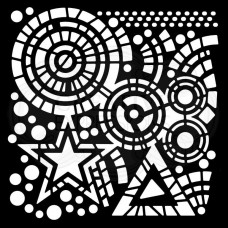 Woodware - Stencil - Stars & Circles