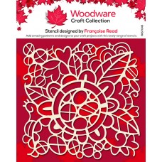 Woodware - Stencil - Flower Doodle