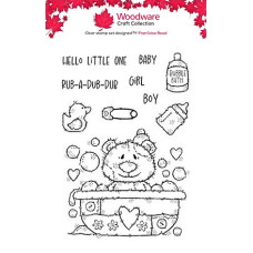 Woodware - Clear Stamp Set - Bathtime