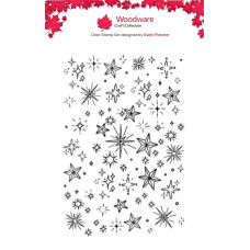 Woodware - Celestial Star Background A6 Clear Stamp Set By Gwen Fletcher