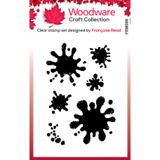 Woodware Clear Singles - Paint Blots 3 Stamp Set