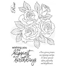 Woodware Clear Singles - Classic Rose Bunch Woodware Clear Singles - Classic Rose Bunch