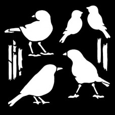 Woodware - Stencil - Birds