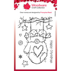 Woodware - Clear Singles - Cozy Robins Stamp Set