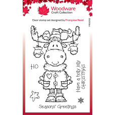 Woodware - Clear Singles - Maurice Moose Stamp Set