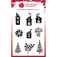 Woodware Clear Singles - Paintable Baubles Home Fillers Stamp Set